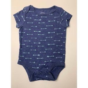 6M Jumping Beans Blue Arrow Soft Cotton Onesie